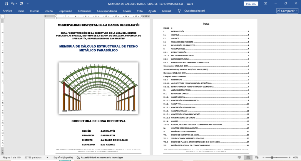 Proyectos 50. hoja de calculo estructural
